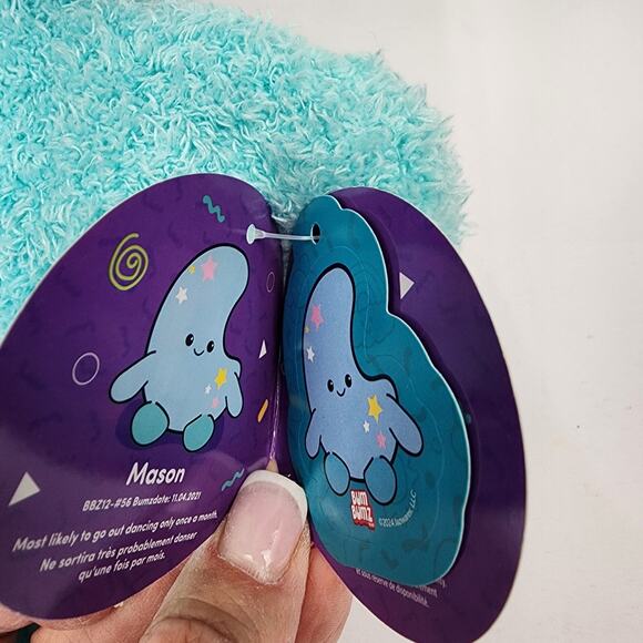 Bum Bumz Mason Moon 12” Plush Large Beanbag Weather Bumz NWT Weather - Picture 7 of 7